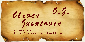 Oliver Gušatović vizit kartica